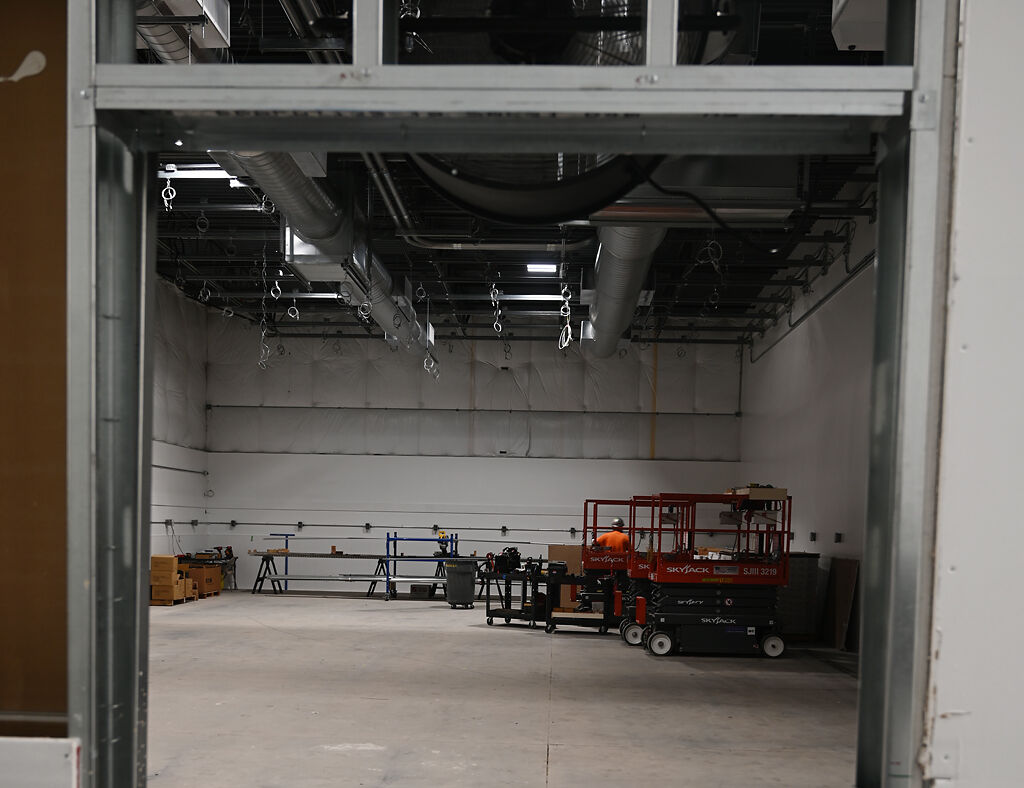 Construction continues for Phytos on Friday in Earth City